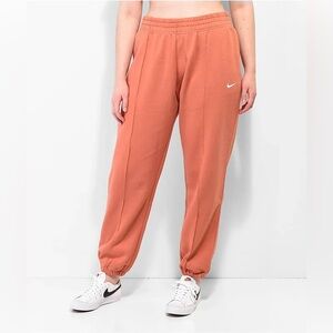 Nike Sportswear Essential Orange Fleece Sweatpants
